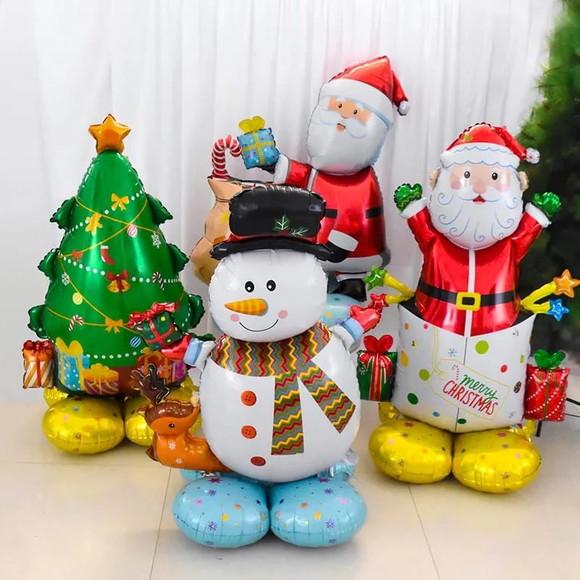 Kit Decoração Natal Enfeite Papai Noel Feliz Natal Decoracao