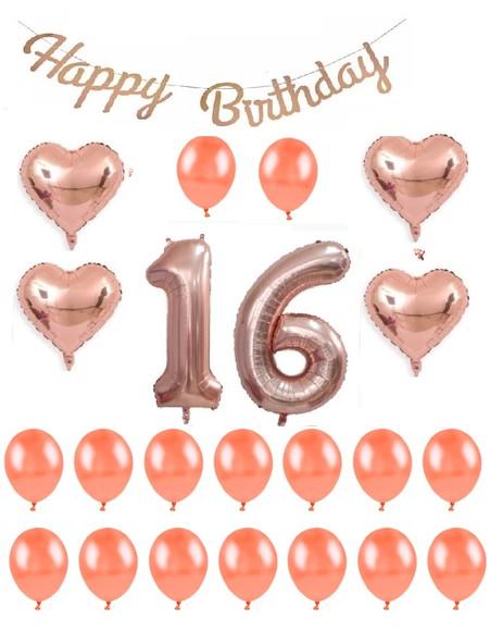Kit Decoração Rose Gold Balões Festas Aniversários Completo