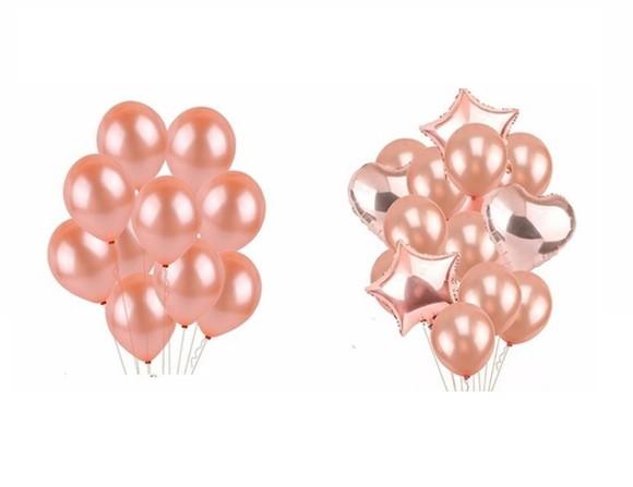 Kit Rose Gold Festas Balão Bexigas Decoraçao Frete Gratis