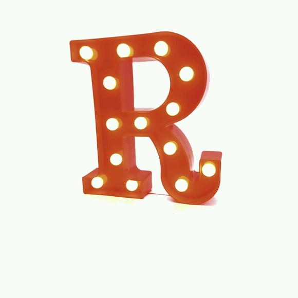 Letras de LED Vermelha Decoração 22 cm - PROMOÇÃO