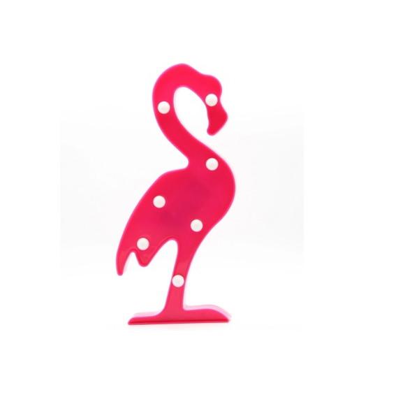 Luminária Abajur Flamingo Enfeite Decoração Rosa