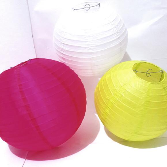 Luminária Japonesa Decoração Amarela