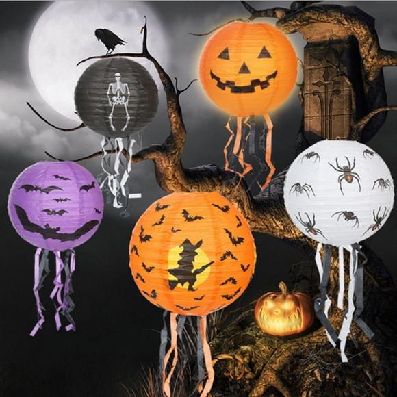Luminária Japonesa Halloween Decoração Dia Das Bruxas