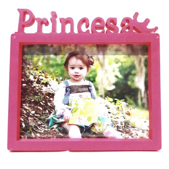 Porta Retrato Quadro Princesa Decoração 17x15 cm