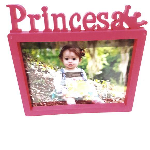 Porta Retrato Quadro Princesa Decoração 17x15 cm