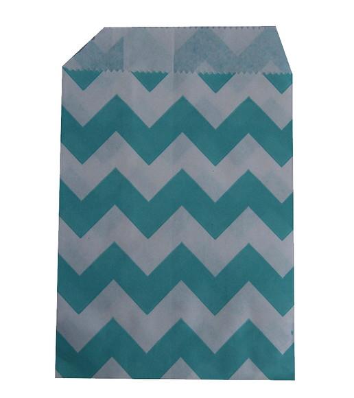 SACO PAPEL CHEVRON PINK 100 UNIDADES