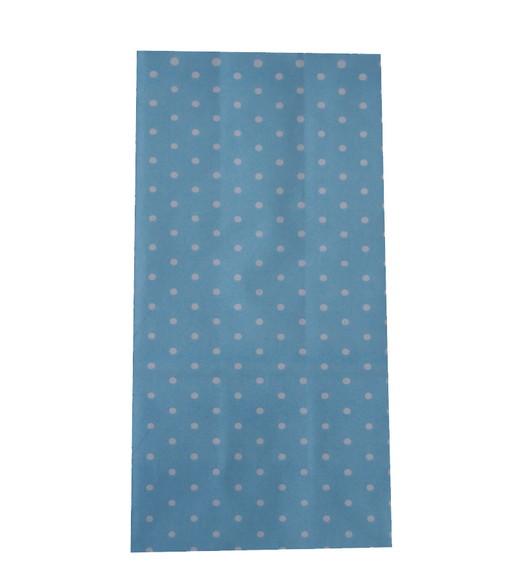 SACO PAPEL MINI POÁ 60 UNIDADES AZUL BEBE