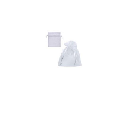 SACOS DE ORGANZA 12X15 PCT C/100 UND (BRANCO)