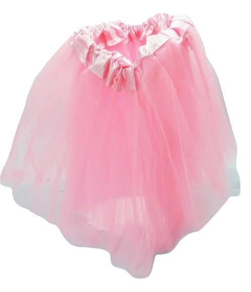 Saia Tule Rosa Pronta Entrega