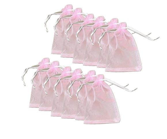 SAQUINHO DE ORGANZA BRANCO 14X9 CM - 50 unidades