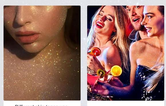 Spray Glitter para Cabelo Corpo Removível Várias Cores