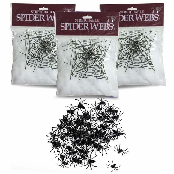 Teia De Aranha Artificial Decorativa Festas Halloween 3m