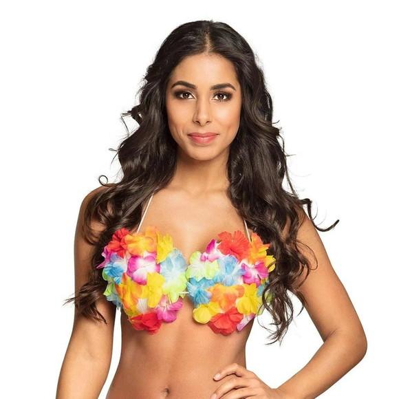 Top Havaiano c/ Bojo Florida Sutiã Adulto Fantasia Carnaval