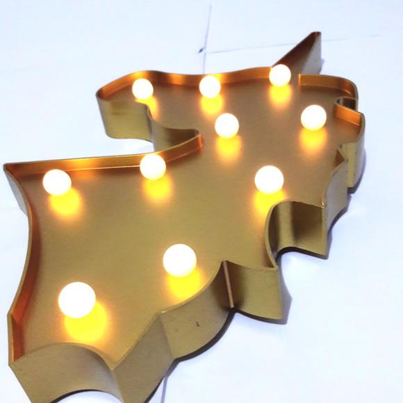 UNICÓRNIO Luminária de LED Decoração Unicórnio Dourado