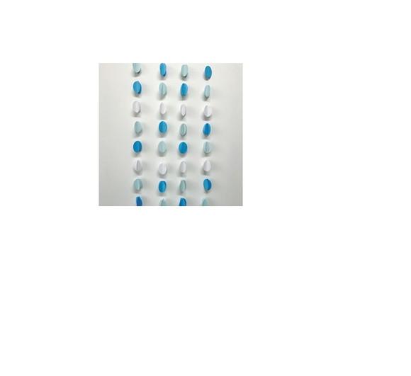 VARAL ENFEITE DE PAPEL ROSA AZUL