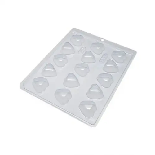 03 Formas de Coração Bombom Pascoa Liso 15g Bwb Simples 717