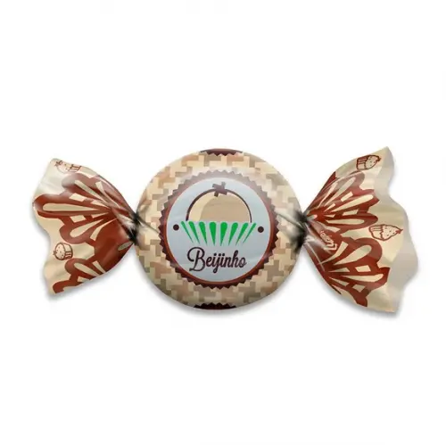 100 Embalagem Folhas para Trufas Beijinho 15x16cm