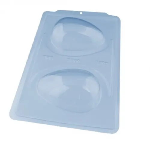 2 Formas 3 Partes p/ Ovo de Pascoa Liso 350g Bwb 3618 Sp 50g