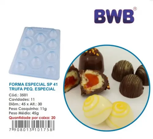 2 Formas Especial 3 Partes Trufa 45g Pascoa Bwb 3501 Sp 41