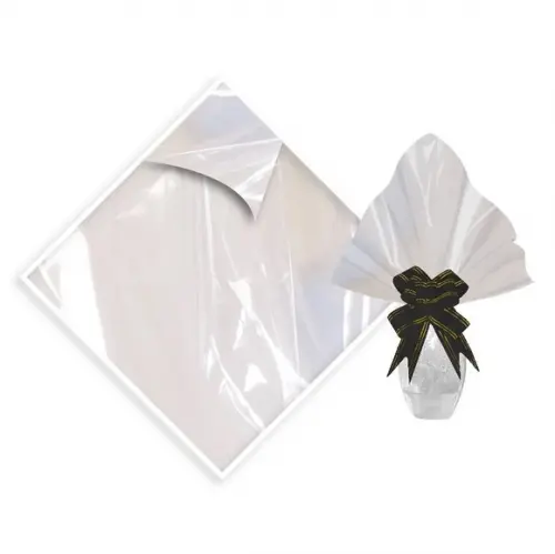 25 Saco Celofane p/ Ovos de Pascoa 350g a 500g / 40x40cm