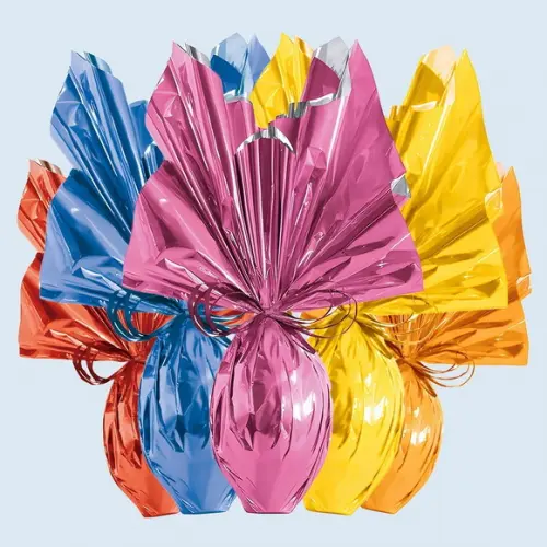 25 Saco Express Ouro 30x30cm para Ovos de Pascoa Embalagem
