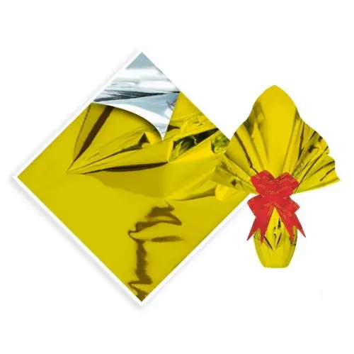 25 Saco Express Ouro 30x30cm para Ovos de Pascoa Embalagem