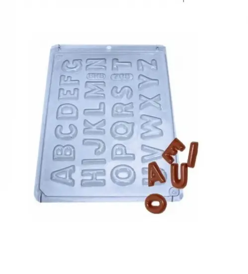 3 Formas Simples Alfabeto Pequeno Pascoa Bwb 708 Chocolate