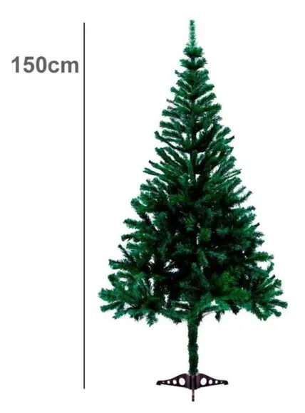 Arvore de Natal Luxo 150cm 230 Galhos Cheia Frete Grátis