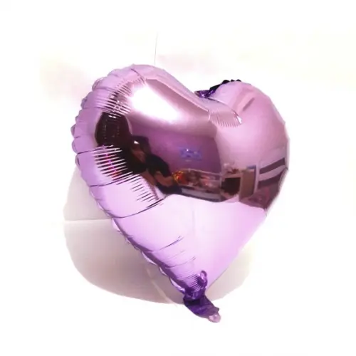 Balão de Coração Metalizado Várias Cores 45 cm 18