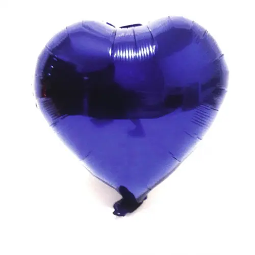 Balão de Coração Roxo Metalizado 45 cm 18"