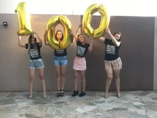 Balão de Gás Hélio Dourado Letras Números Frete Grátis