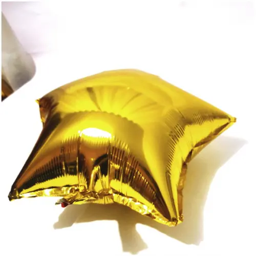 BALÃO ESTRELA METALIZADO DOURADO 45 CM