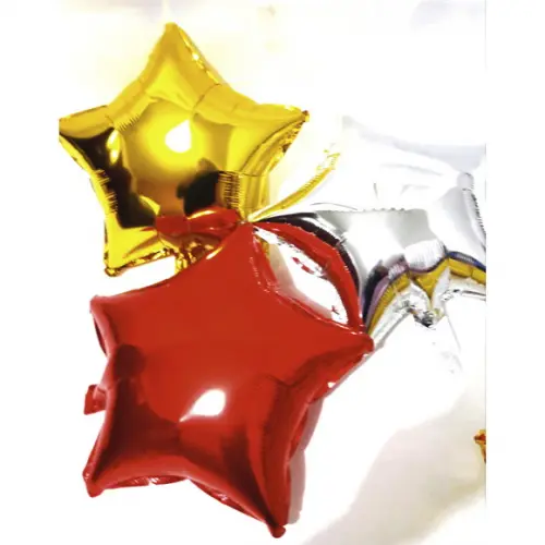 Balão Estrela Metalizado Várias Cores 45 CM 18