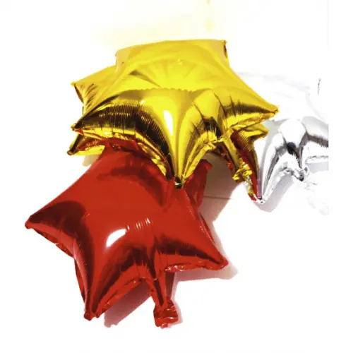 BALÃO ESTRELA METALIZADO VERMELHO 45 CM 18