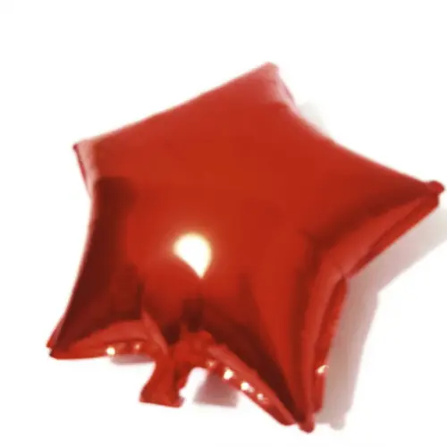 BALÃO ESTRELA METALIZADO VERMELHO 45 CM 18