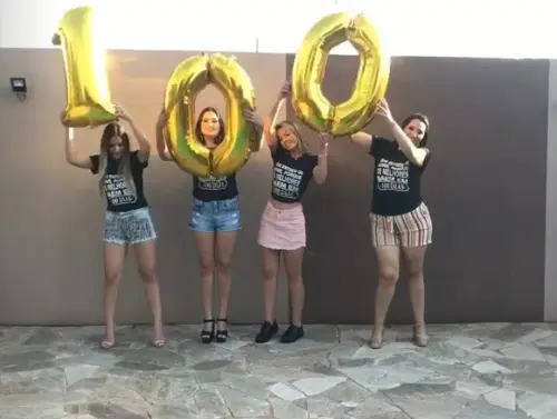 Balão GIGANTE Metalizado Dourado Letras Números