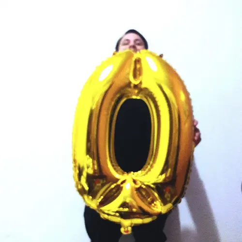 Balão GIGANTE Metalizado Dourado Número 0 PROMOÇÃO