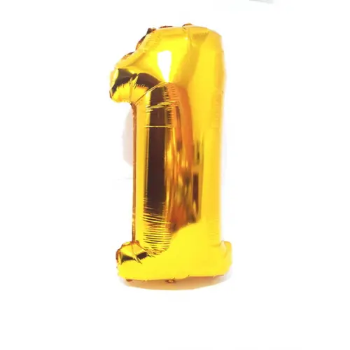 Balão GIGANTE Metalizado Dourado Número 1 PROMOÇÃO