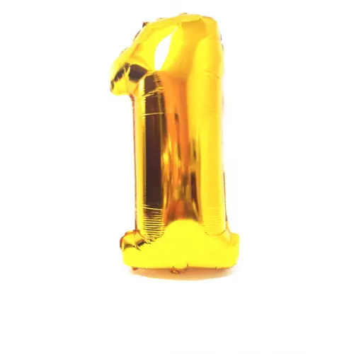 Balão GIGANTE Metalizado Dourado Número 1 PROMOÇÃO