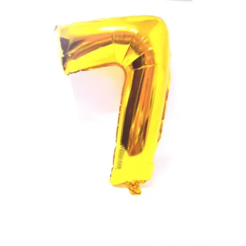 Balão GIGANTE Metalizado Dourado Número 7 PROMOÇÃO