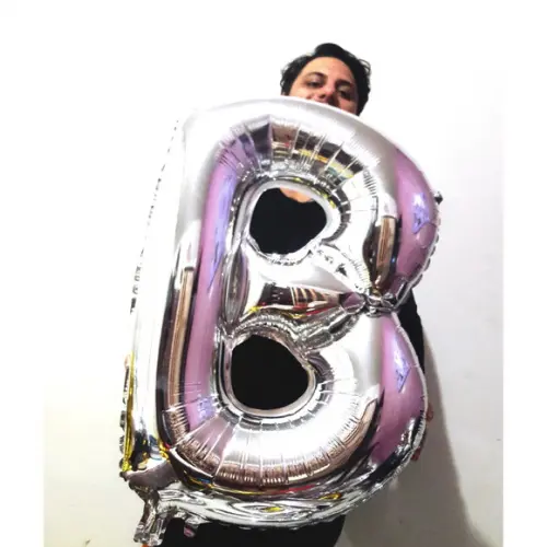 Balão GIGANTE Metalizado Letra B Pronta Entrega