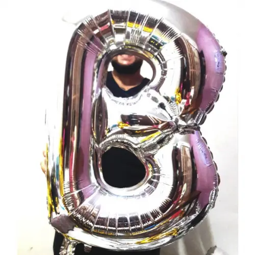 Balão GIGANTE Metalizado Letra B Pronta Entrega