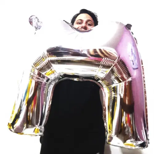 Balão Gigante Metalizado Prata Letra m Pronta Entrega