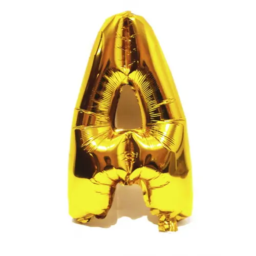 Balão Metalizado Letra A Dourado Pronta Entrega 45cm