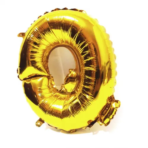 Balão Metalizado Letra Q Dourado Pronta Entrega 45cm