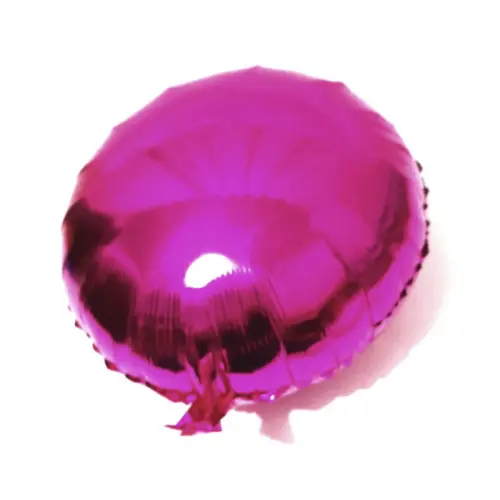 Balão Metalizado Redondo Lilás 45cm