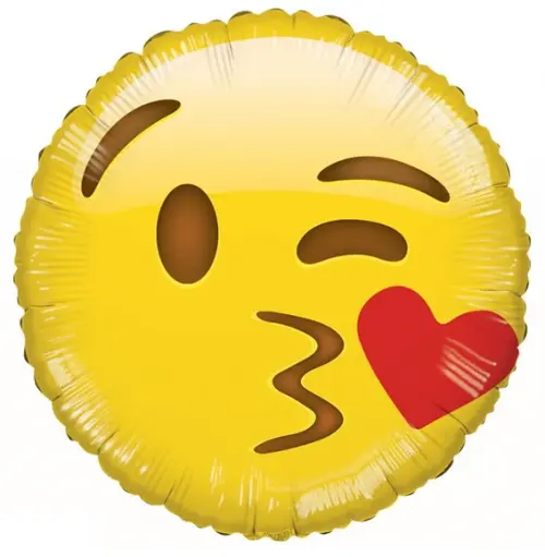 Balão Metalizado Smiles Face Emoji 45cm