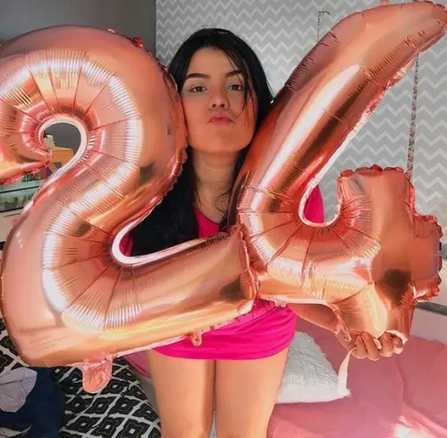 Balão Rosa Pink Festas GIGANTE Número Decoração FRETE GRÁTIS