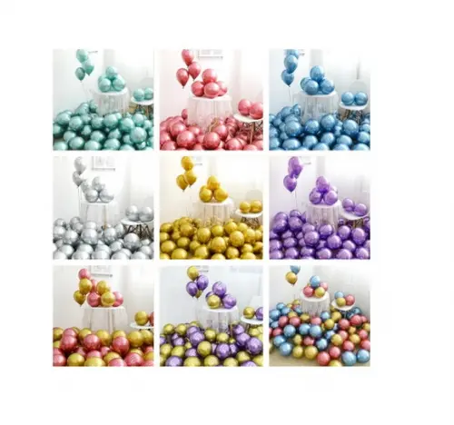 Bexiga Metalizada Cromada Nº 8 Rose Gold 25 Unidades