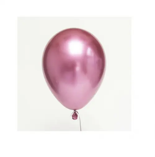 Bexiga Metalizada Cromada Nº 8 Rose Gold 25 Unidades